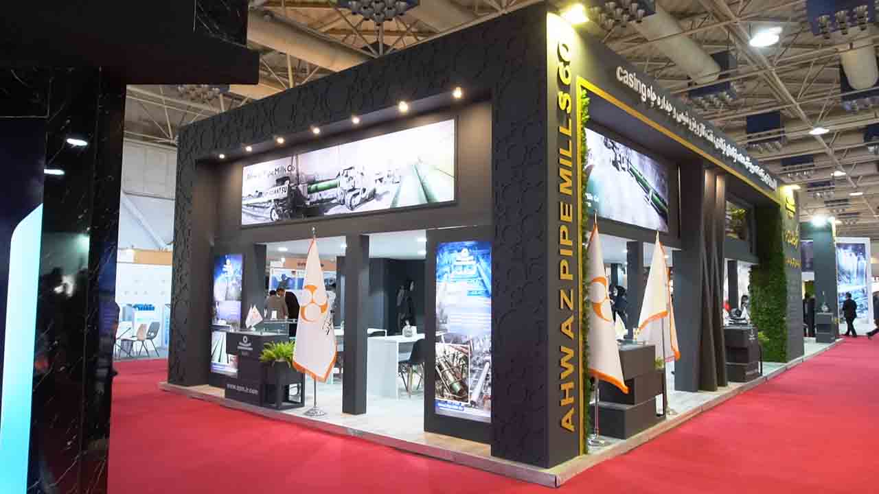 نمایشگاه نفت ، گاز ،پالایش پتروشیمی 1401- غرفه مشترک شرکت بازرگانی بهان تجارت و شرکت لوله سازی اهواز